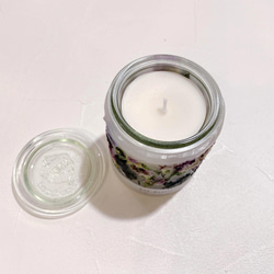 Botanical flower candle(スイートピー) LEDティーライトキャンドル付き 3枚目の画像