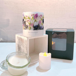 Botanical flower candle(スイートピー) LEDティーライトキャンドル付き 5枚目の画像