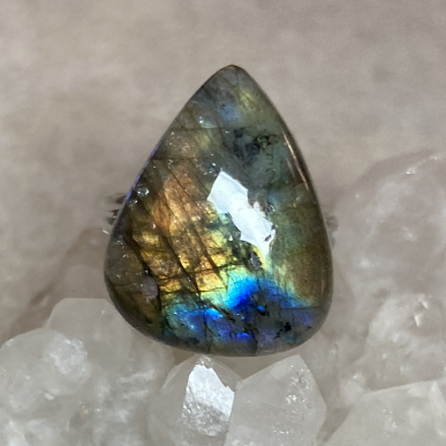 Shelby（シェルビー） ラブラドライト リング 12号 指輪 一点物 1点物