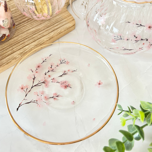 名入れギフト】Sakuraティーポット＆カップ・ソーサー ポット・急須