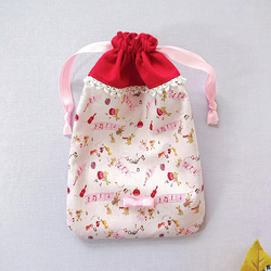 【兔兔樂隊】日系軟妹✽束口袋〝巾着ポーチ✽drawstring bag〞 第3張的照片