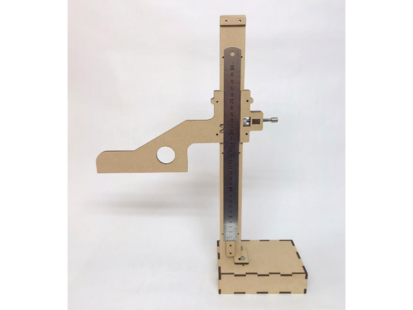 簡易型 ハイトゲージ 高さゲージ 木製 ロングジョータイプ 奥行のある