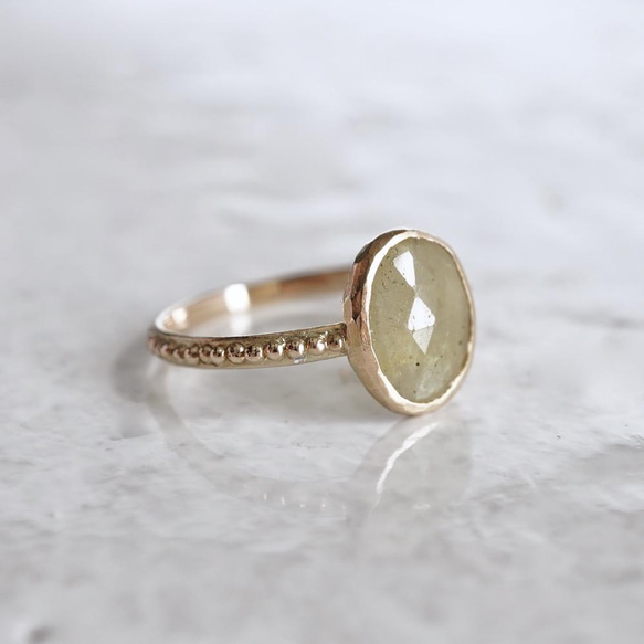 Sapphire grain ring [OP738K10] 第1張的照片