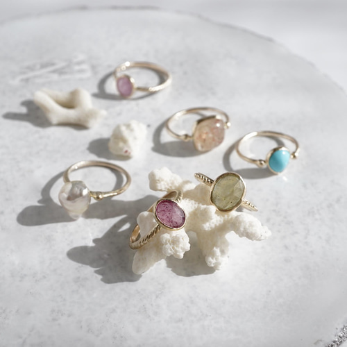 Sapphire carved ring [OP739K10] 指輪・リング atelier simo