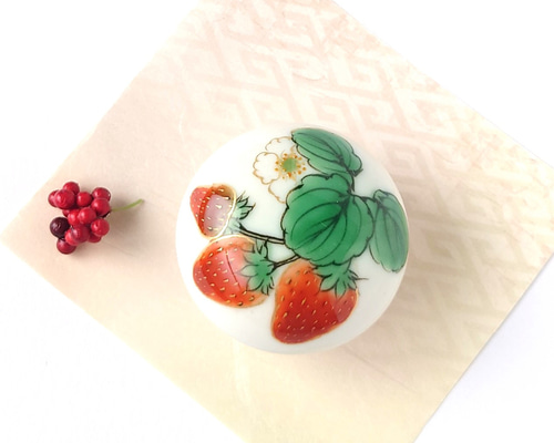 ポートメリオン　苺　陶器　小物入れ ポートメリオン苺陶器小物入れ