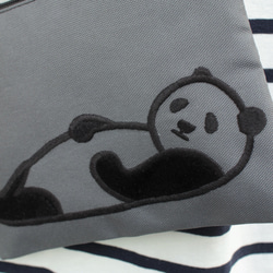 ●満腹パンダ刺繍・サコッシュ 6枚目の画像