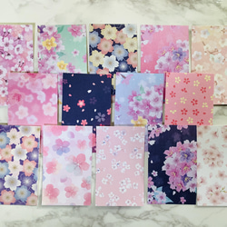 桜デザイン　メッセージカード　名刺サイズ  20枚セット 3枚目の画像