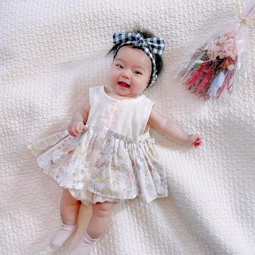 Herliptoベルト付きロンパース Ribbon Romper