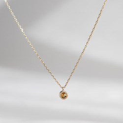 Citrine birthstone necklace [P033K10/K18(CT)] 2枚目の画像