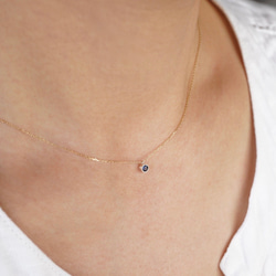 Citrine birthstone necklace [P033K10/K18(CT)] 5枚目の画像