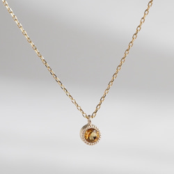 Citrine birthstone necklace [P033K10/K18(CT)] 1枚目の画像