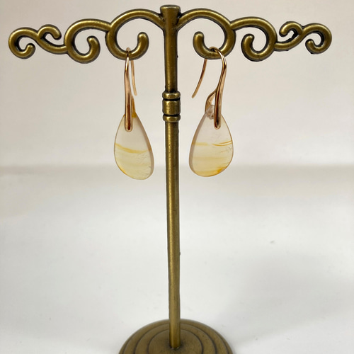 アイリスアゲートのピアス ピアス（フック・チェーン） kaiyu 通販