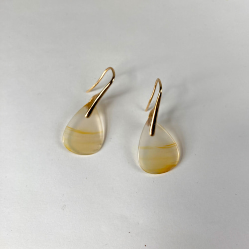 アイリスアゲートのピアス ピアス（フック・チェーン） kaiyu 通販