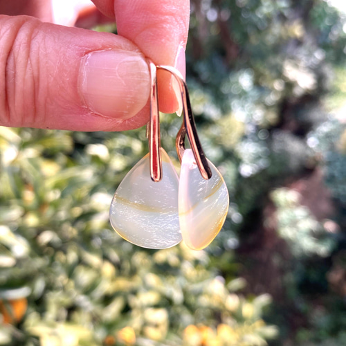 アイリスアゲートのピアス ピアス（フック・チェーン） kaiyu 通販