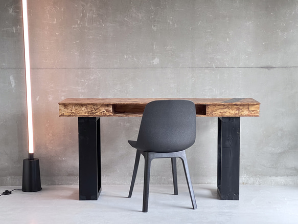 OSB家具】【特集掲載品】 Desk 1500mm×450mm ワークデスク 机 在宅