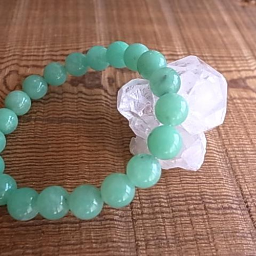 クリソプレーズオーストラリア産希少天然石ブレスレット