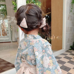 [2 件組] Liberty 胡桃木修補別針三角形❀ 歲女兒節髮飾髮夾 第4張的照片