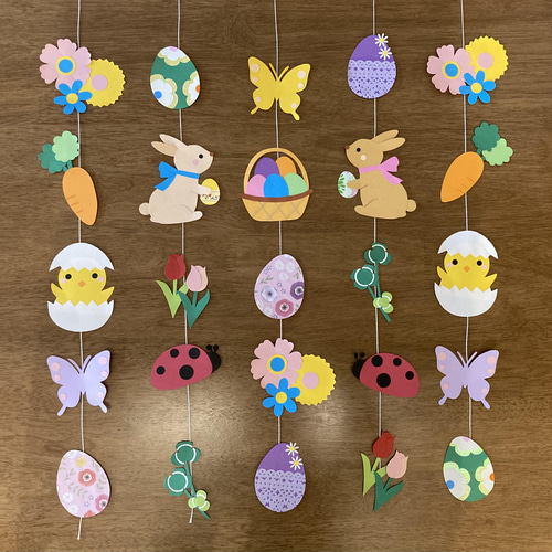 イースター 復活祭 ガーランド 吊るし飾り 壁面飾り 壁面 4月