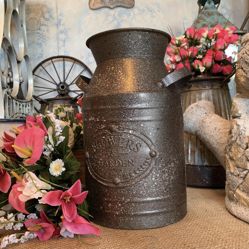 ガーデン雑貨/ガーデン オーナメント/ Milk can（No.3）/ミルク缶