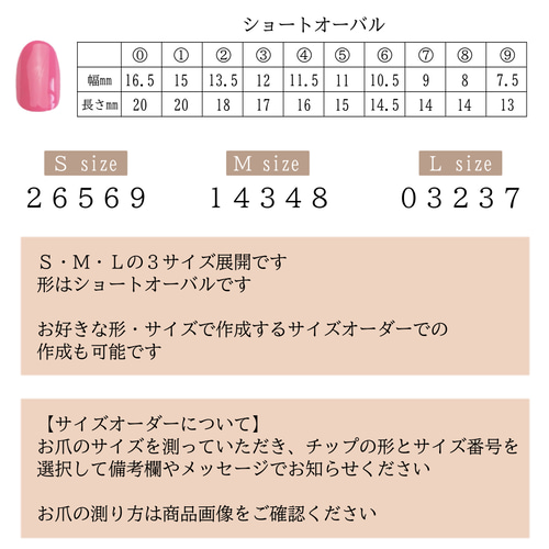 サイズ確認用ネイルチップ ネイルチップ（つけ爪） nail salon