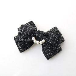 パール付きツイードリボン 10枚目の画像