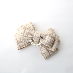 パール付きツイードリボン 11枚目の画像