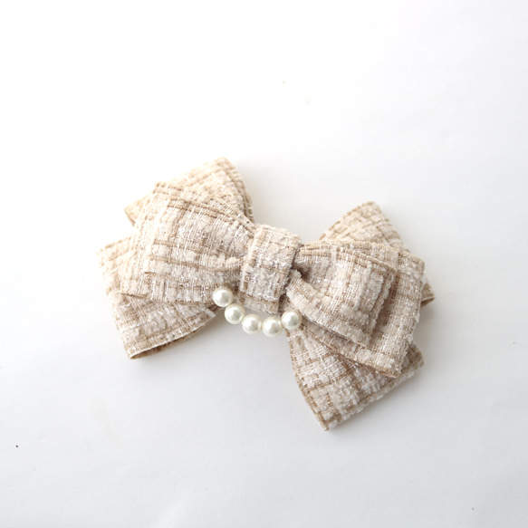 パール付きツイードリボン 11枚目の画像