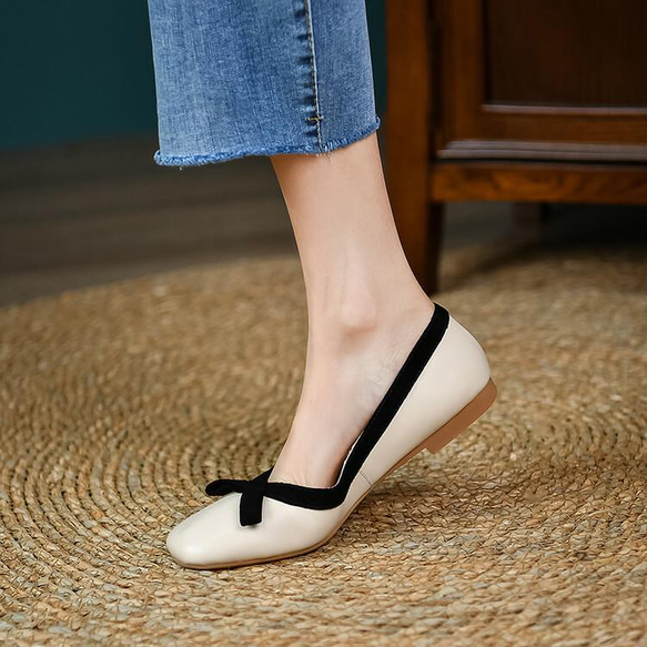 ★ 22春季新品 ★ 蝴蝶結設計高跟鞋 女款 3色 4070 第4張的照片