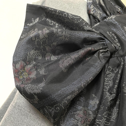 送料無料 着物 リメイク 大島紬 (正絹) 華やか ボリューム ストール ハンドメイド 4枚目の画像