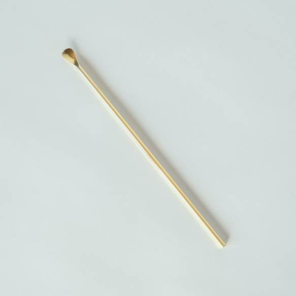 真鍮のマドラー ＜スティック＞  minimal bar spoon <stick> /brass 4枚目の画像