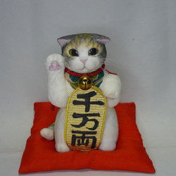 スコティッシュフォールドの招き猫　H様 ご注文品 2枚目の画像