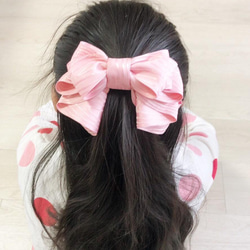 nani ribbon ヘアゴム　足長　ビックリボン 1枚目の画像