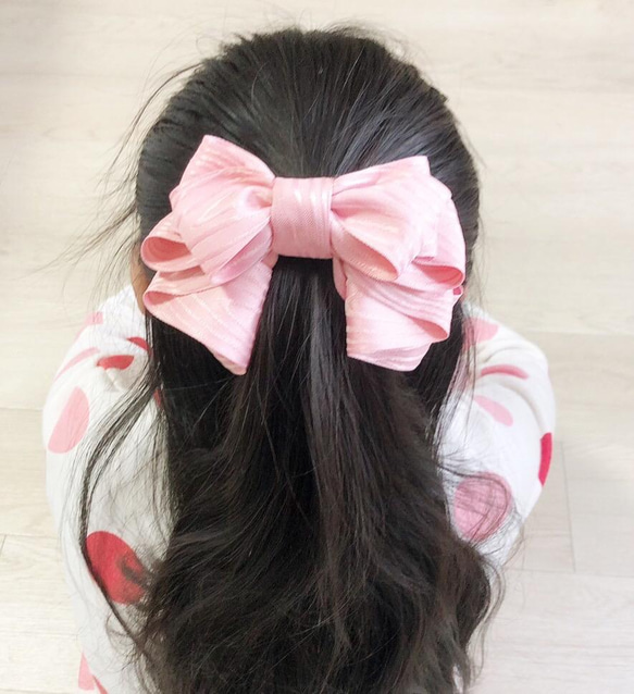 nani ribbon ヘアゴム　足長　ビックリボン 1枚目の画像