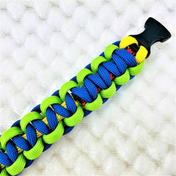 [キット]パラコードでマクラメ編み#155 平結びシリーズカラフル＆キュートNo2の小型犬用首輪No185 12枚目の画像