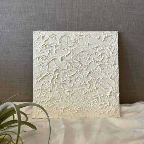 24×24cm 漆喰 珪藻土 アートパネル インテリア その他アート Stucco