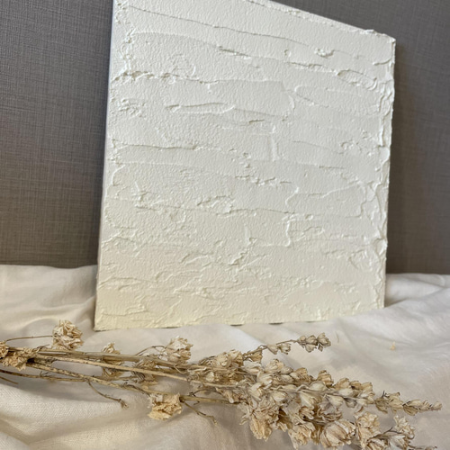 24×24cm 漆喰 珪藻土 アートパネル インテリア その他アート Stucco
