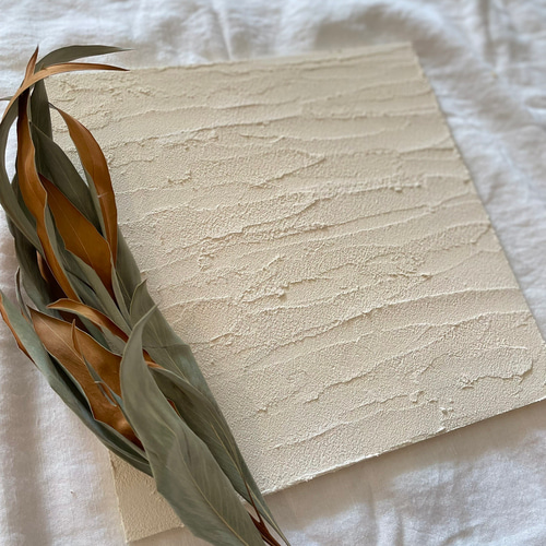 24×24cm 漆喰 珪藻土 アートパネル インテリア その他アート Stucco