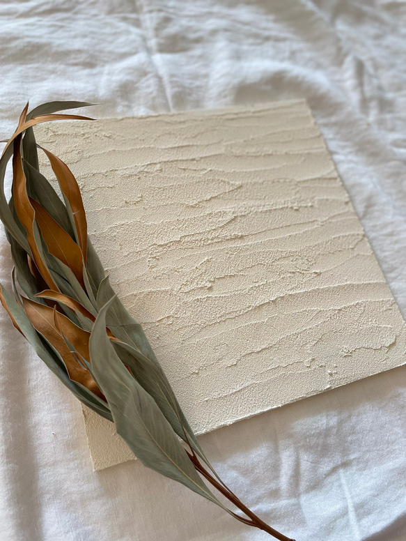 24×24cm 漆喰 珪藻土 アートパネル インテリア その他アート Stucco