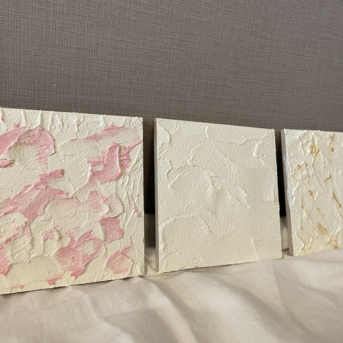15×15cm 漆喰 珪藻土 アートパネル 撮影用 背景 その他アート Stucco
