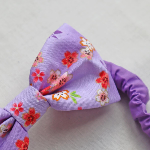 ペットとお揃い 犬用 猫用 和柄リボン桜 カラー首輪 チョーカー 雛祭り