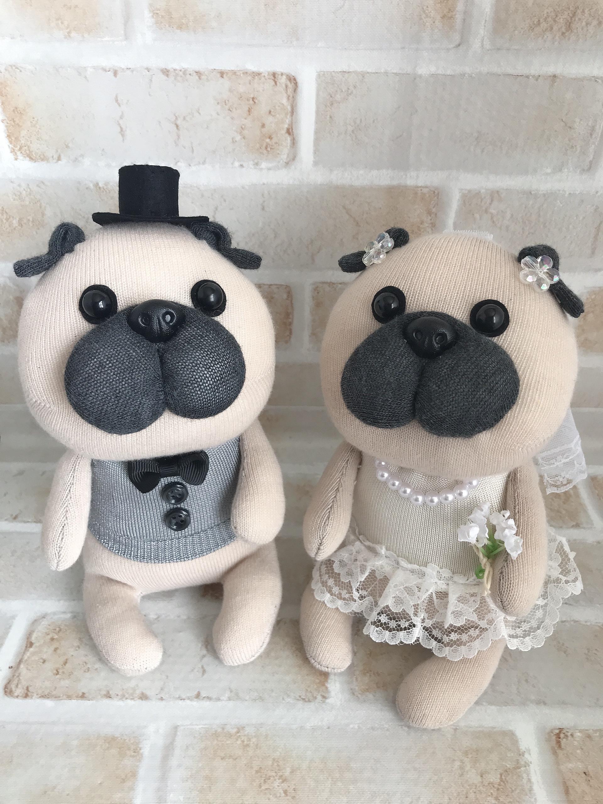 【送料無料】✴︎オーダーメイド✴︎ お座りver パグ　ウェルカムドール