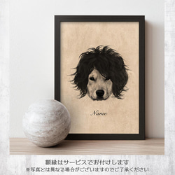 【数量限定】うちの子 オーダーメイド③-c ■A4 送料無料 額縁付き■ PetArt810 6枚目の画像