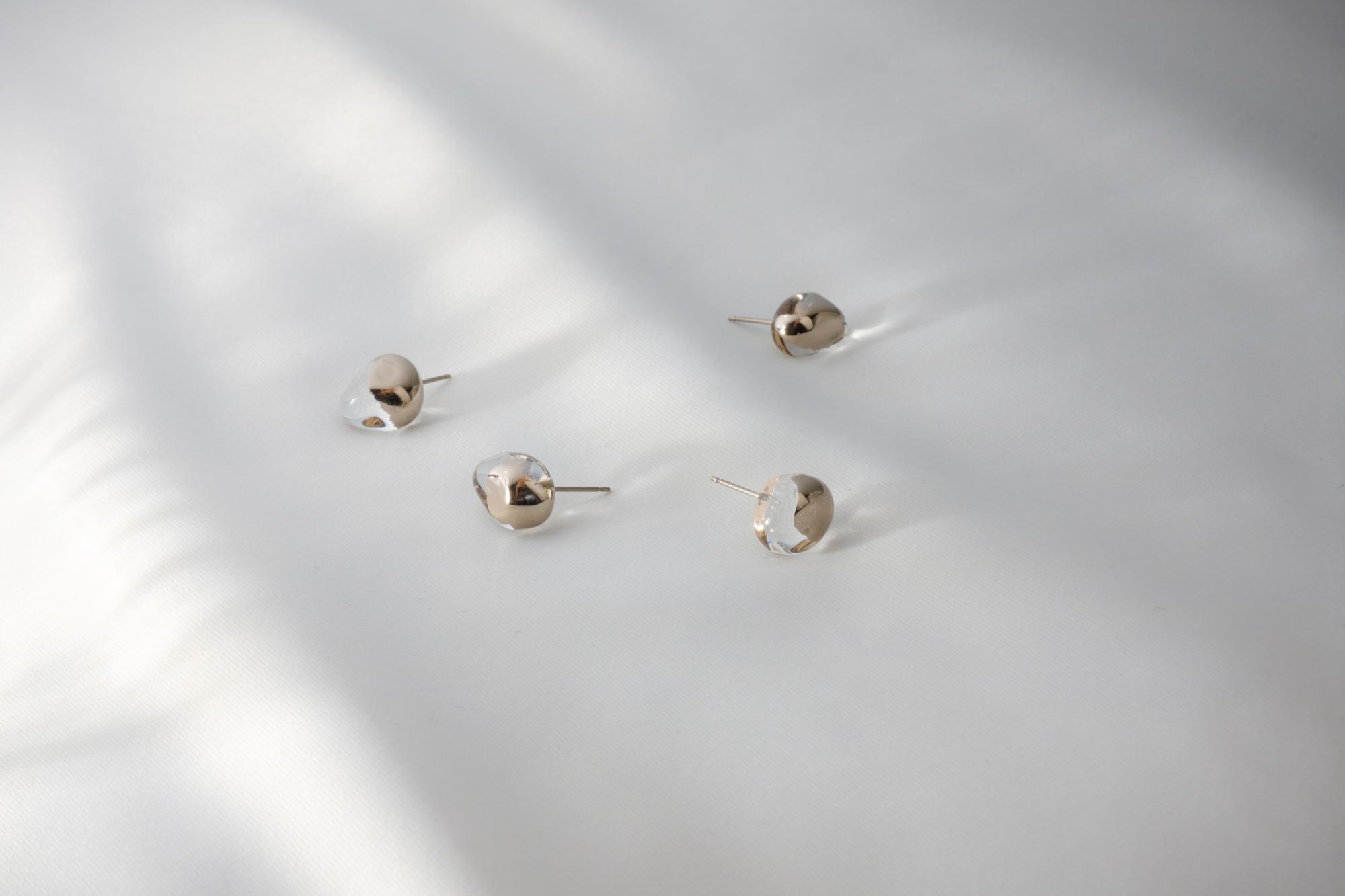 [ISHI]プラチナ彩ピアス・イヤリング【受注生産】