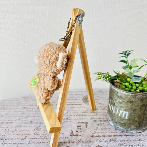 クリクリくまちゃん☆バッグチャーム【ブラウンB】 ぬいぐるみ くまは