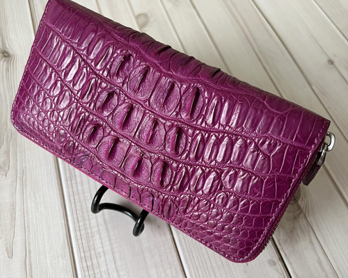 クロコダイル財布.紫（KAIYO）Singapore クロコダイル財布.紫（KAIYO）Singapore 今年のお財布を新しくする