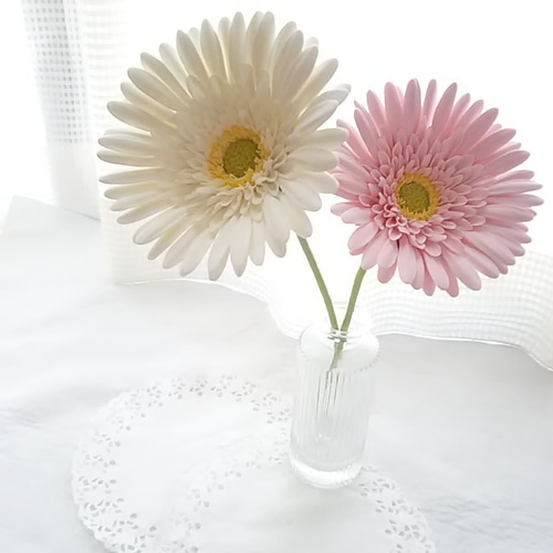 ガーベラ　クレイフラワー　パンフラワー　リメイク缶 DAISOの樹脂粘土で花を作る】 How to make CLAY FLOWER 簡単