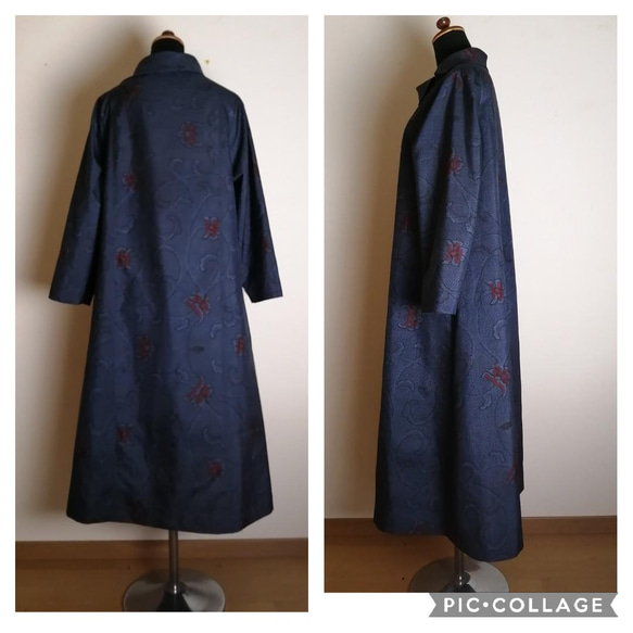 着物リメイク　ワンピース　ハンドメイド 