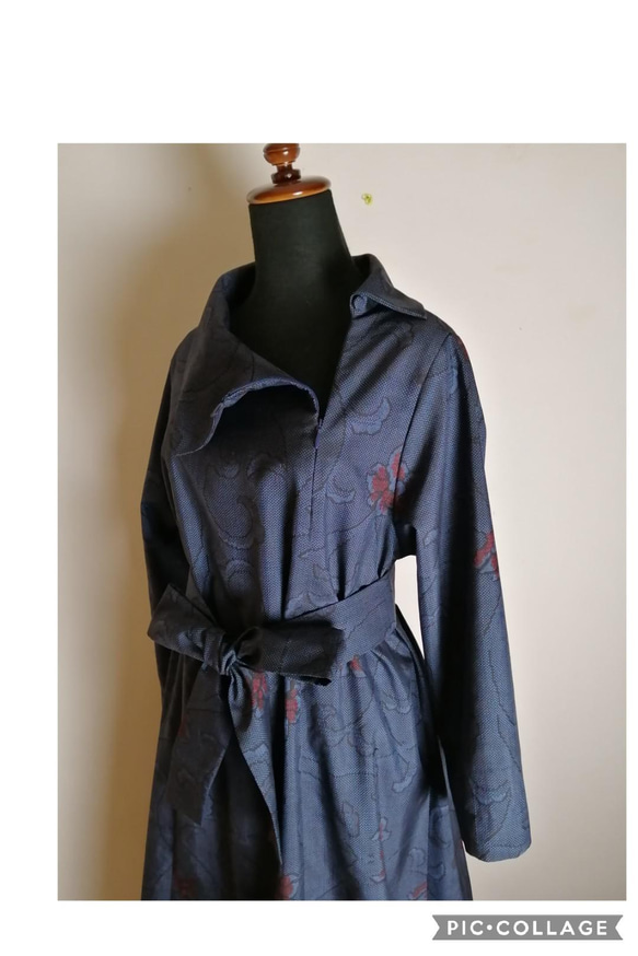 着物リメイク　ワンピース　ハンドメイド 