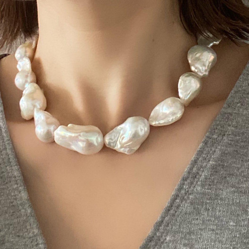 高品質 バロックパール ネックレス ネックレス・ペンダント Blanc 通販