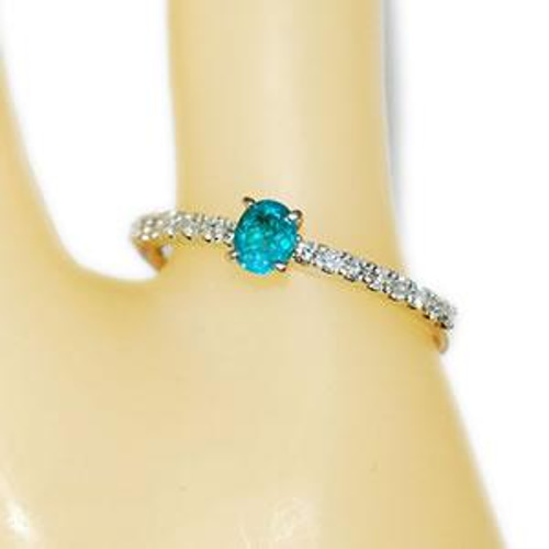 PT パライバトルマリンリング一文字